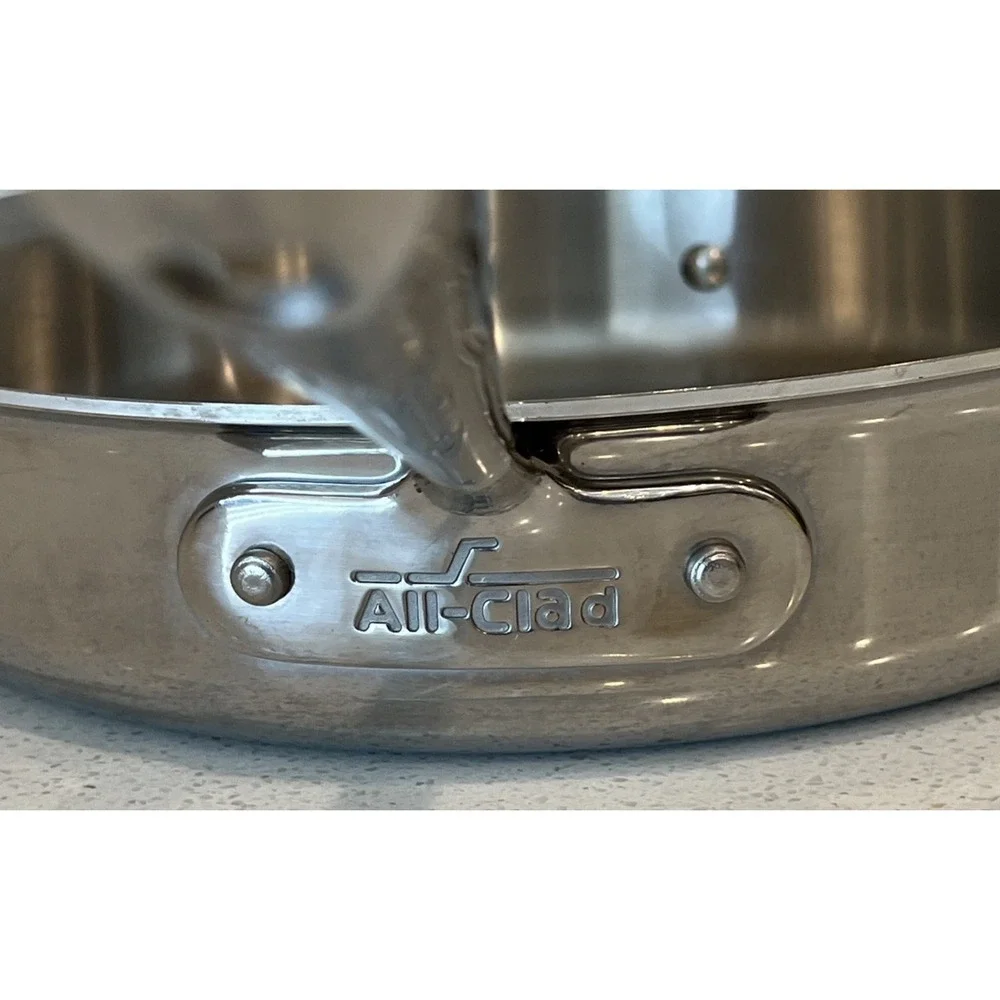 All-Clad Stainless Steel Sauté Saucepan 3 Quart 11 inches 3-ply Two Handle READ